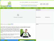 Tablet Screenshot of greenifsc.ie